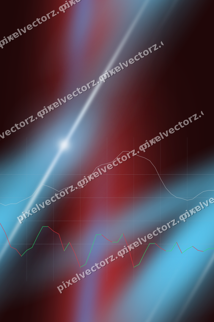 Nahtloser Neon Diagramm Hintergrund in Blau und Rot