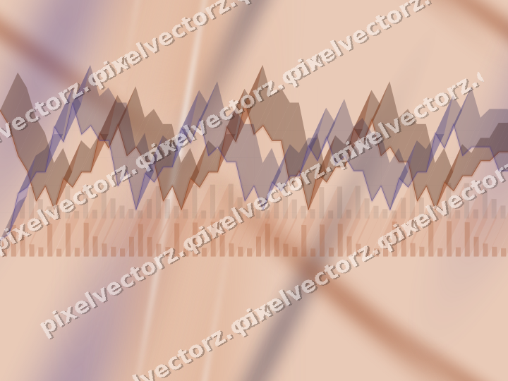 Nahtloser Pastell Diagramm Hintergrund in Orange und Blau