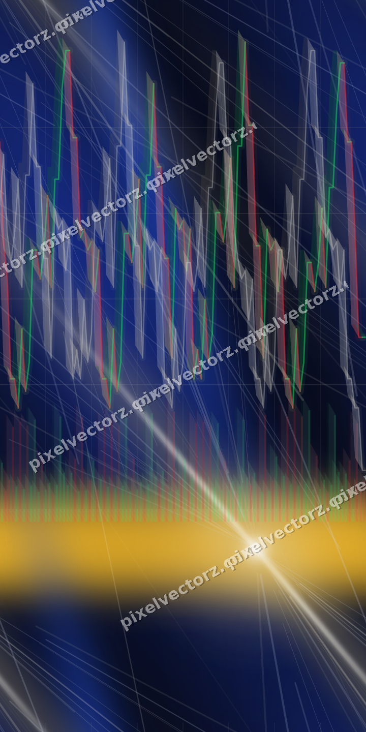Nahtloser Neon Diagramm Hintergrund in Bernstein und Blau