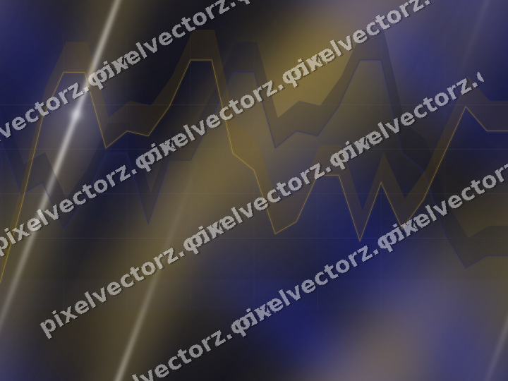 Nahtloser Neon Diagramm Hintergrund in Blau und Bernstein