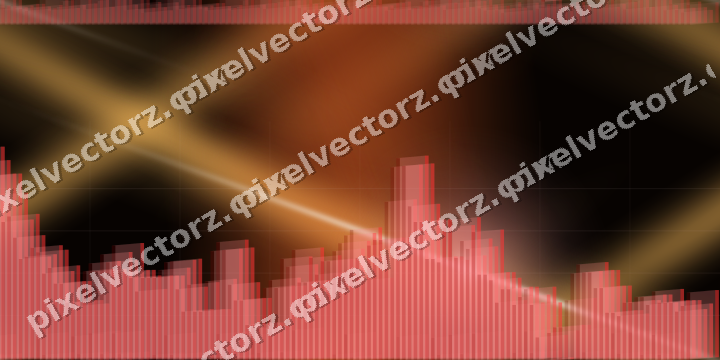Nahtloser Neon Diagramm Hintergrund in Rot und Orange