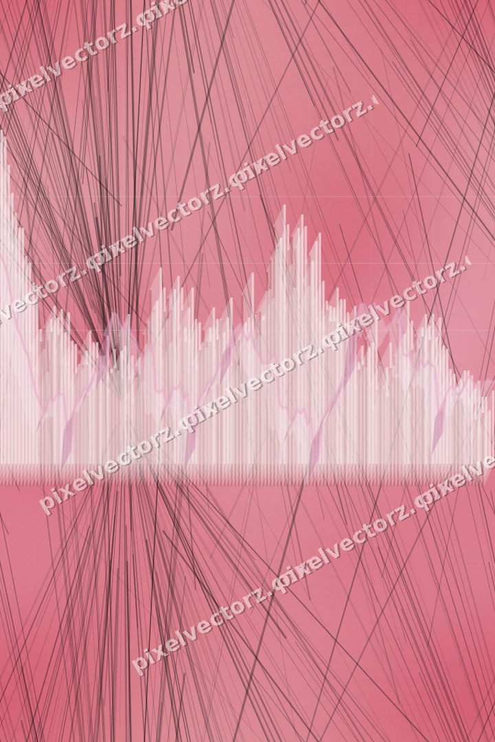 Nahtloser Neon Diagramm Hintergrund in Blassrosa und Blassrot