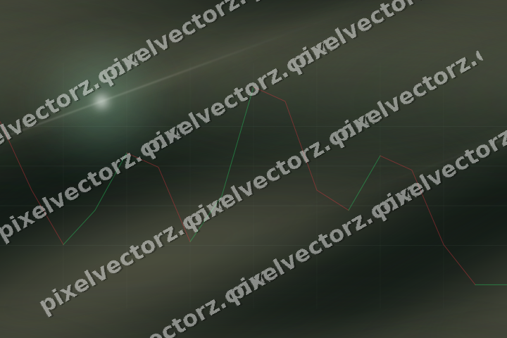 Nahtloser Neon Diagramm Hintergrund in Dunkelgrün und Bernstein
