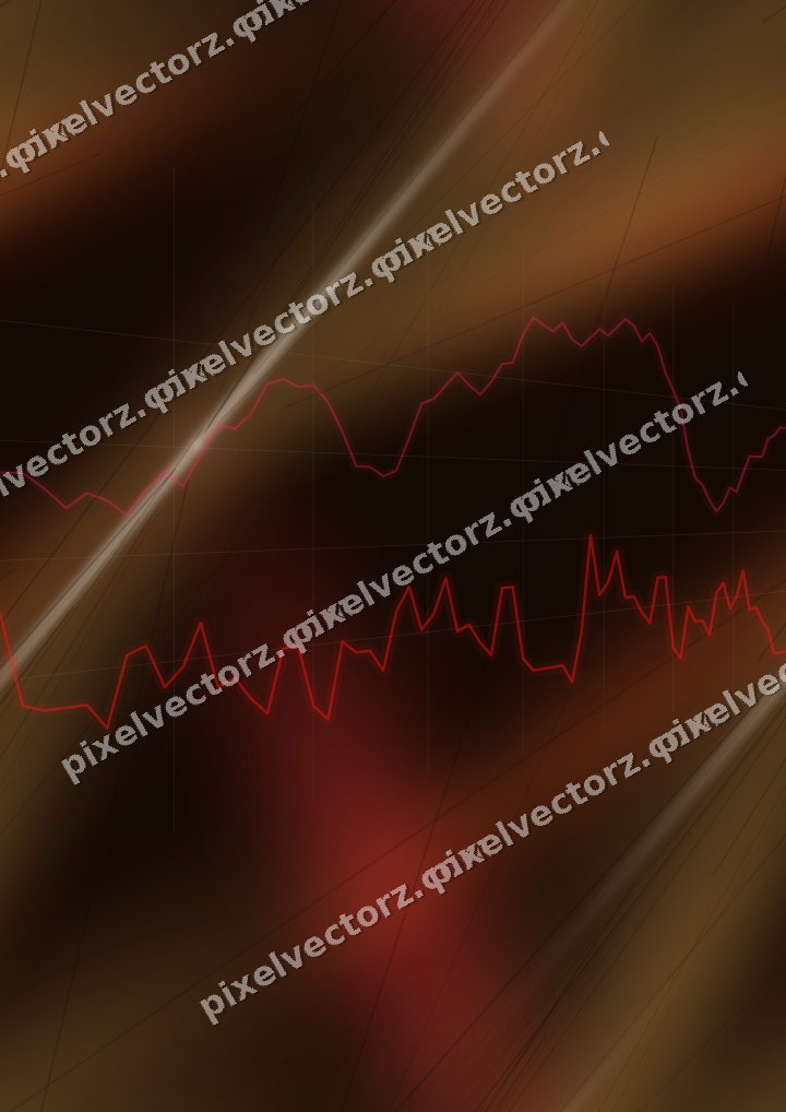 Nahtloser Neon Diagramm Hintergrund in Rot und Orange