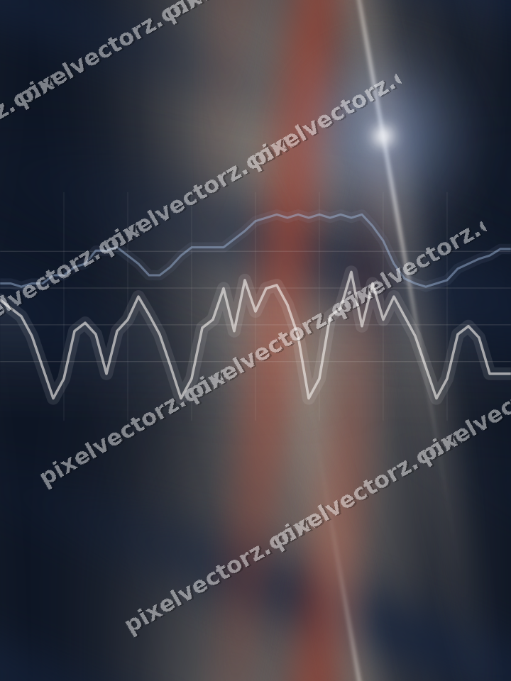 Nahtloser Neon Diagramm Hintergrund in Dunkelblau und Rot
