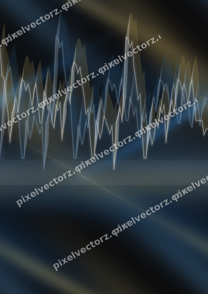 Nahtloser Neon Diagramm Hintergrund in Blau und Bernstein
