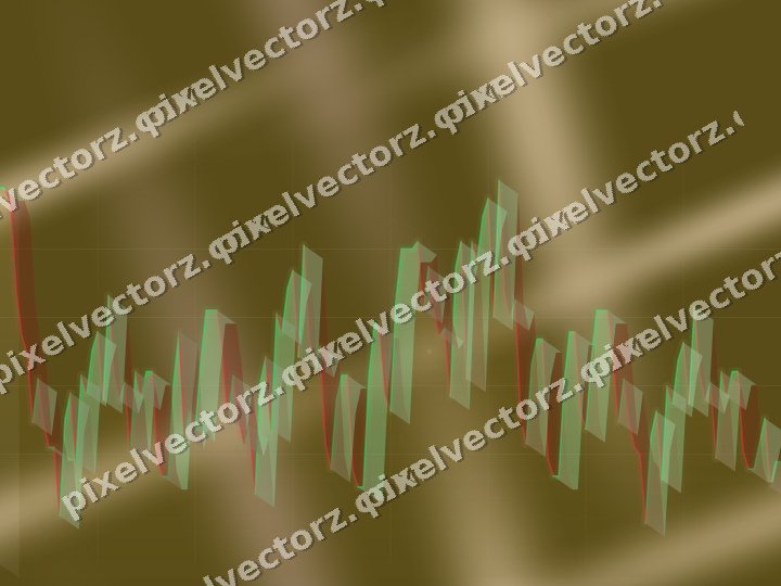 Nahtloser Neon Diagramm Hintergrund in Bernstein und Blassorange