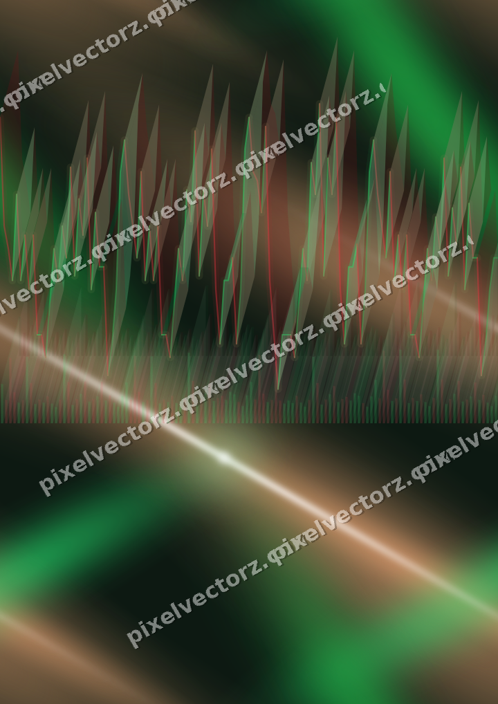 Nahtloser Neon Diagramm Hintergrund in Grün und Rot