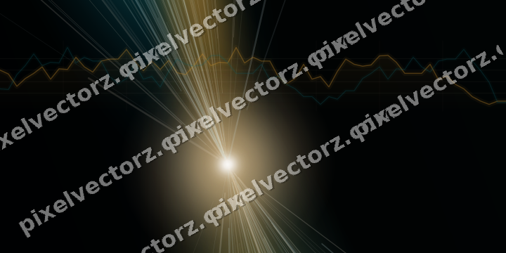 Leuchtender Neon Diagramm Hintergrund in Bernstein und Petrol