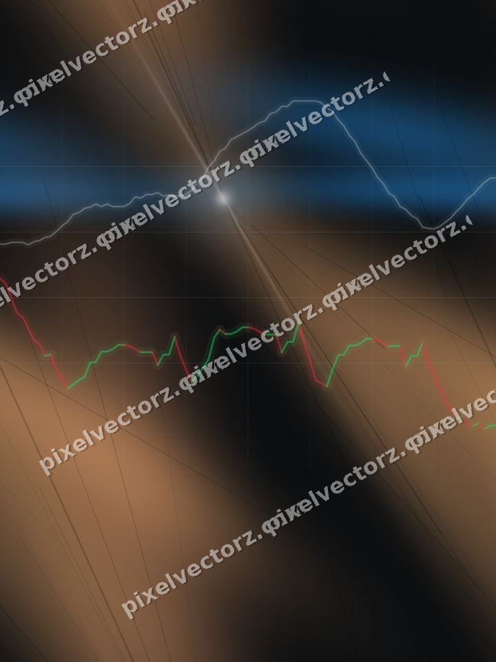 Nahtloser Neon Diagramm Hintergrund in Blau und Orange