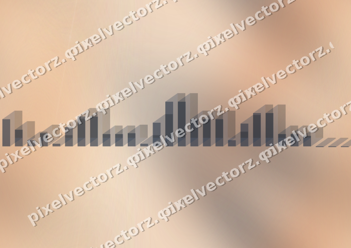 Nahtloser Pastell Diagramm Hintergrund in Dunkelblau und Orange