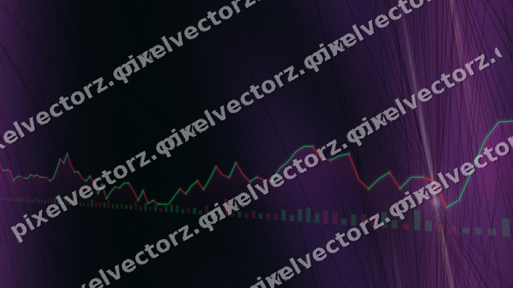 Nahtloser Neon Diagramm Hintergrund in Magenta und Violett