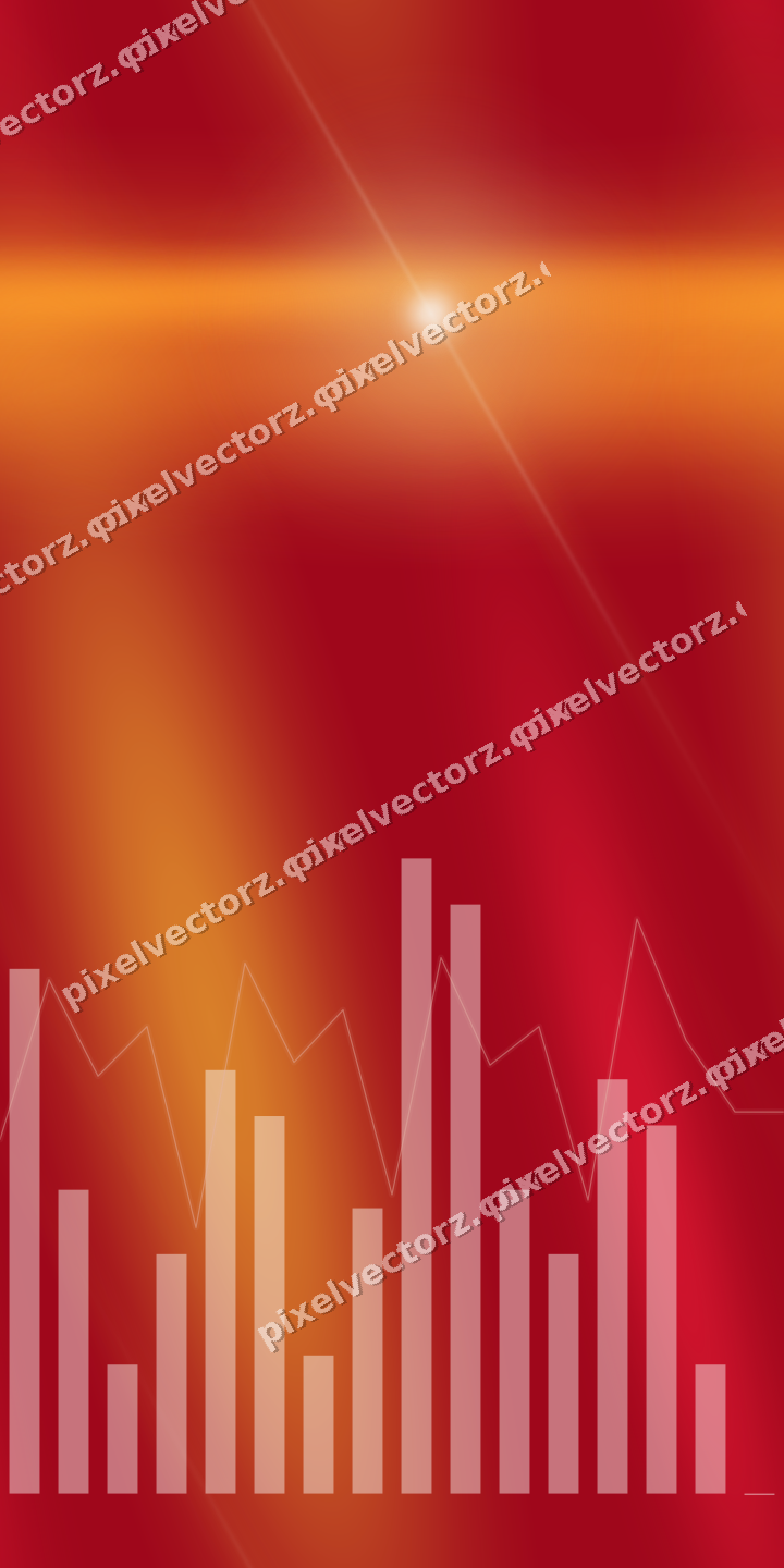Nahtloser Neon Diagramm Hintergrund in Orange und Bernstein