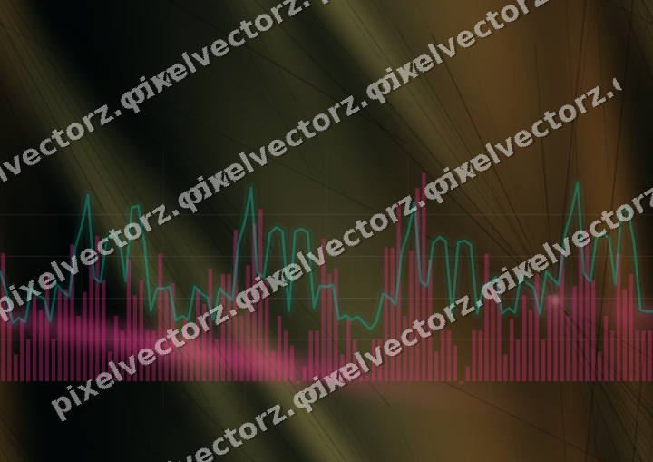 Nahtloser Neon Diagramm Hintergrund in Rosa und Orange