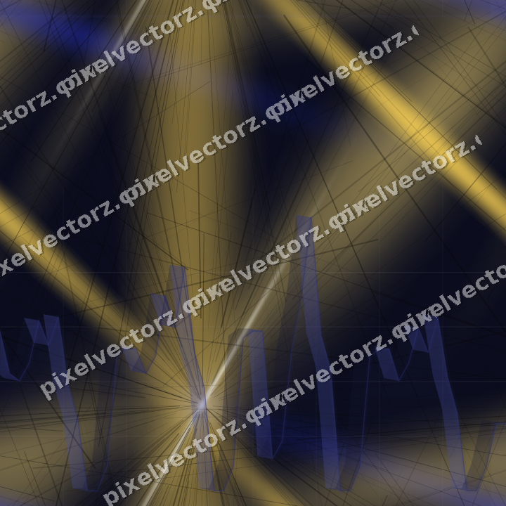 Nahtloser Neon Diagramm Hintergrund in Blau und Bernstein