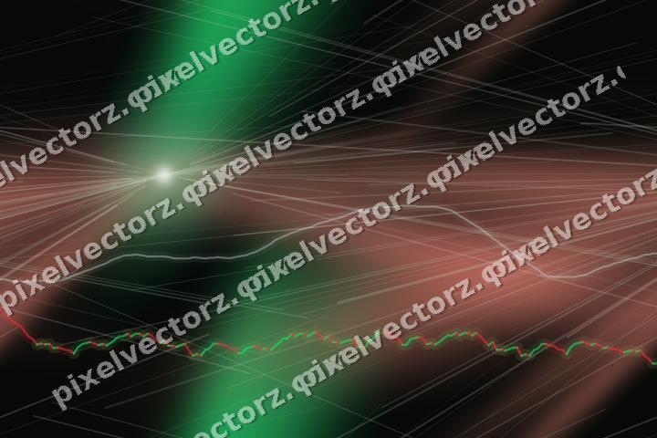 Nahtloser Neon Diagramm Hintergrund in Grün und Rot