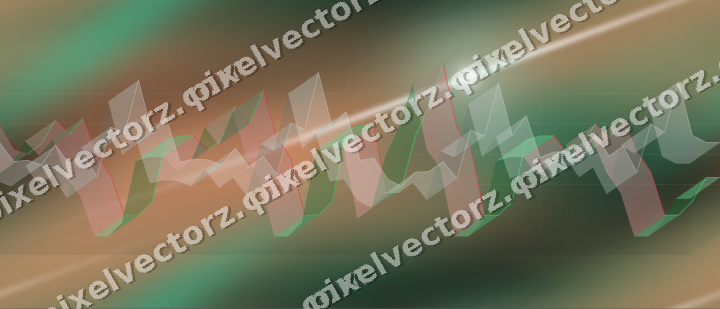 Nahtloser Neon Diagramm Hintergrund in Grün und Orange