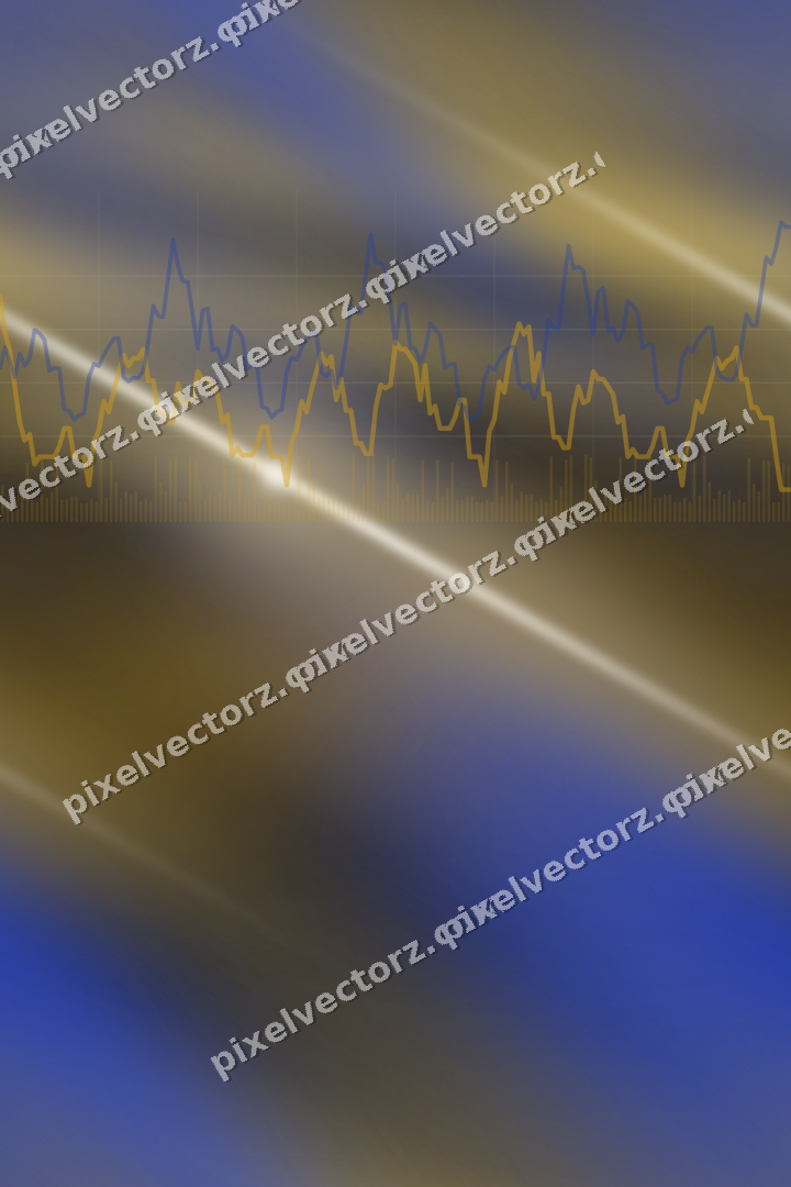 Nahtloser Neon Diagramm Hintergrund in Bernstein und Blau