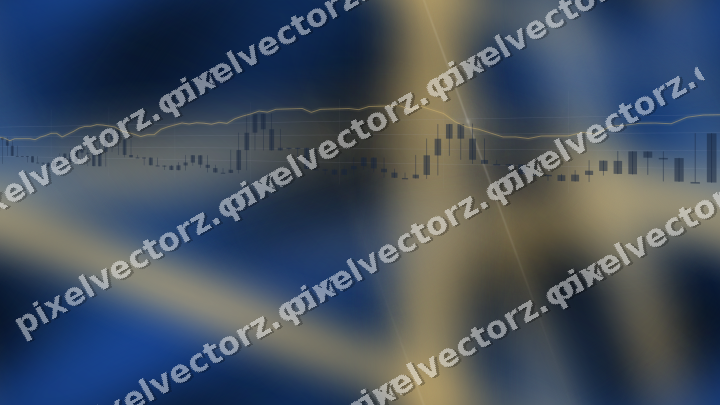 Nahtloser Neon Diagramm Hintergrund in Blau und Bernstein