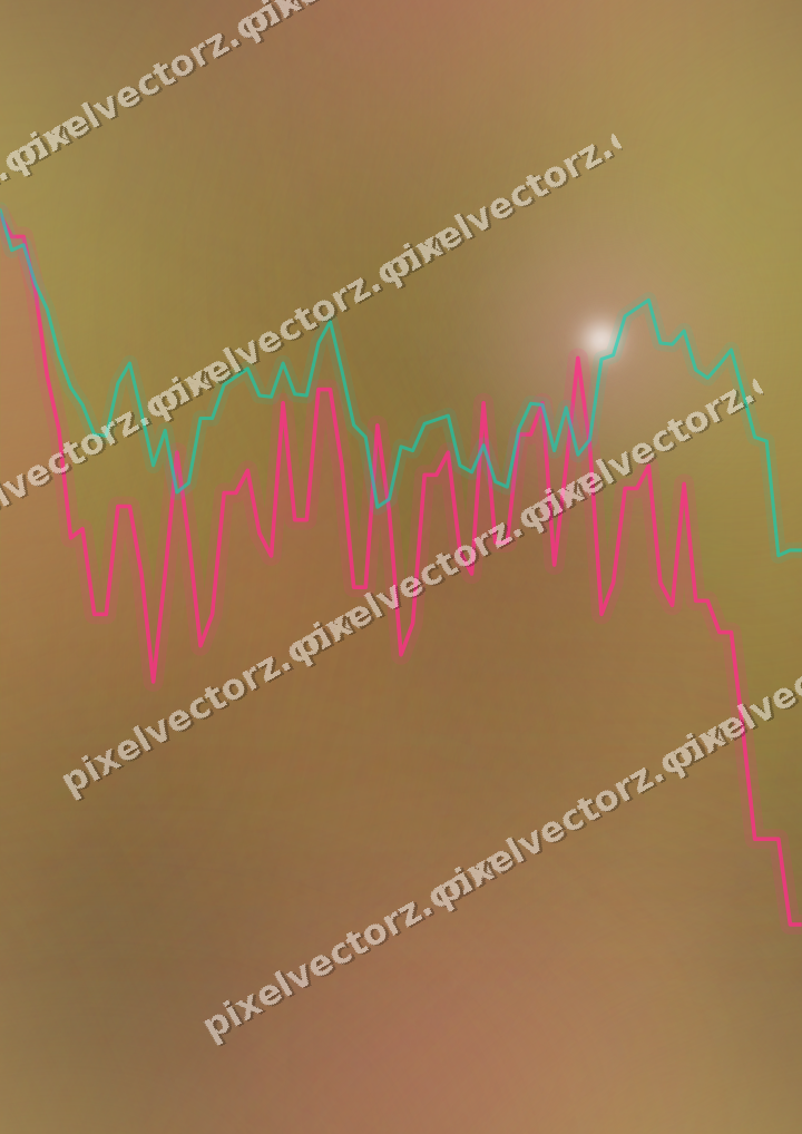 Nahtloser Neon Diagramm Hintergrund in Rosa und Orange