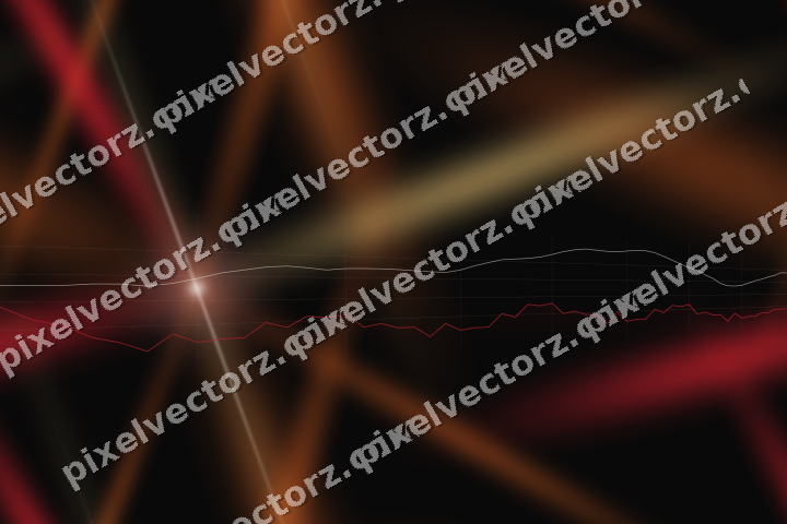 Nahtloser Neon Diagramm Hintergrund in Rot und Bernstein