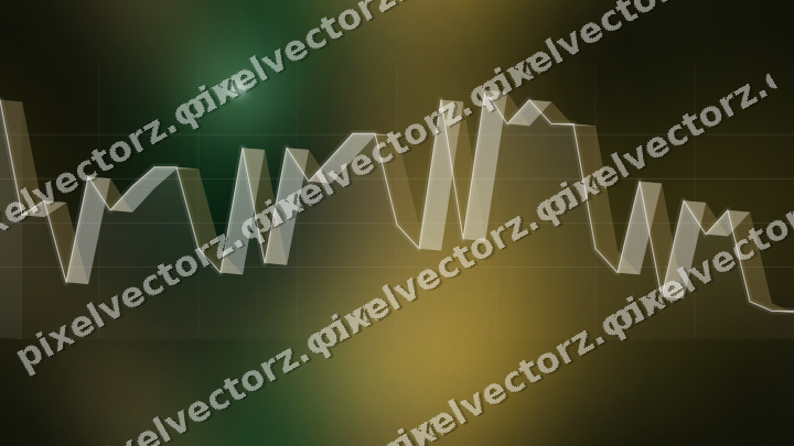 Nahtloser Neon Diagramm Hintergrund in Grün und Bernstein