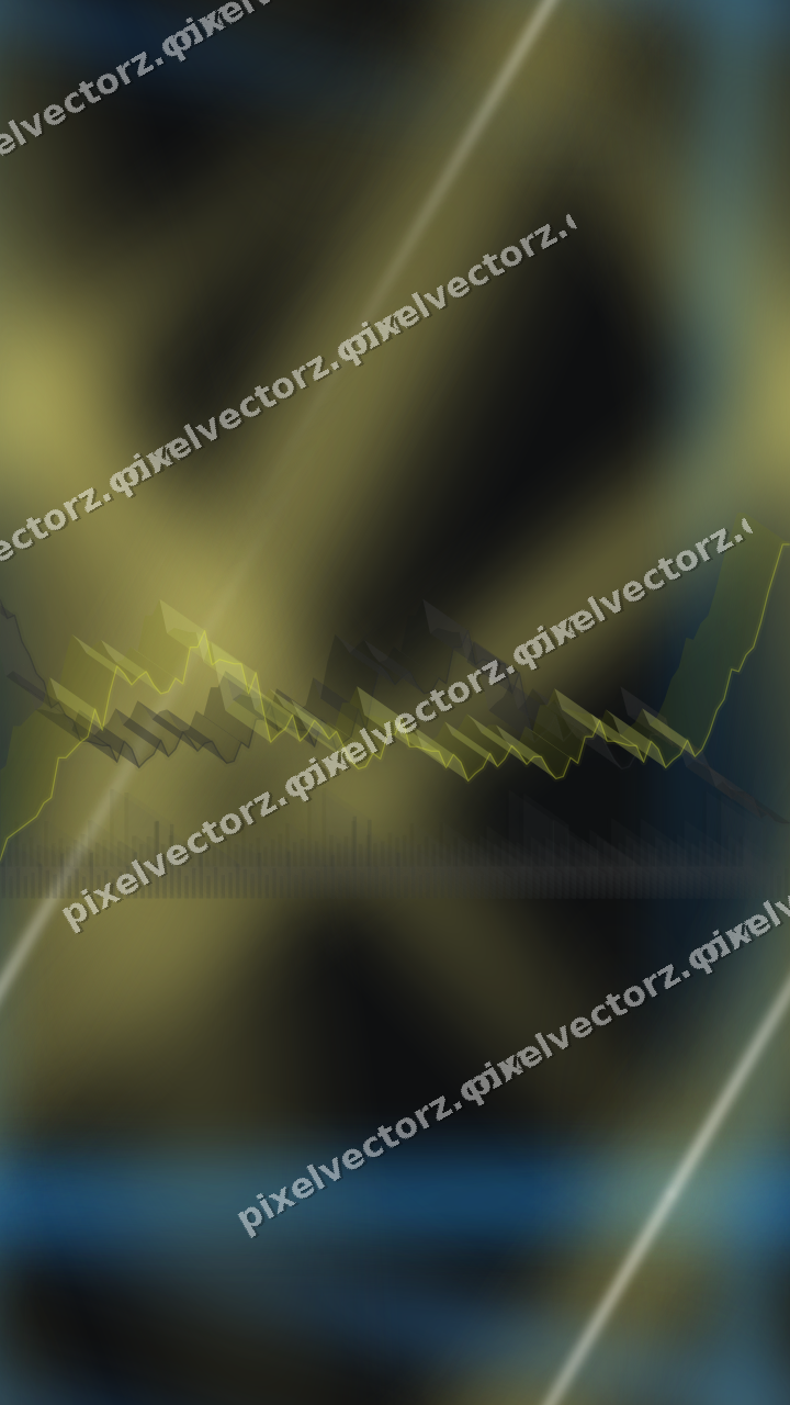 Nahtloser Neon Diagramm Hintergrund in Blau und Gelb