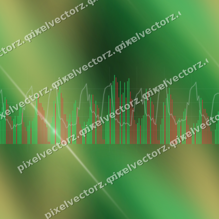Nahtloser Neon Diagramm Hintergrund in Grün und Bernstein