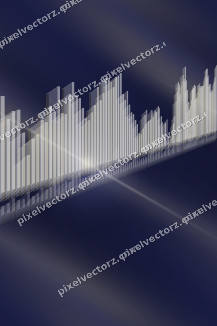 Nahtloser Neon Diagramm Hintergrund in Dunkelblau und Bernstein