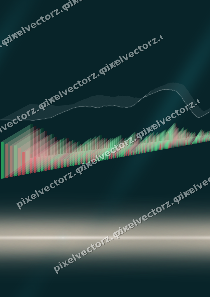 Nahtloser Neon Diagramm Hintergrund in Dunkelpetrol und Orange