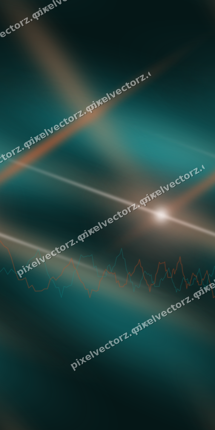 Nahtloser Neon Diagramm Hintergrund in Orange und Petrol