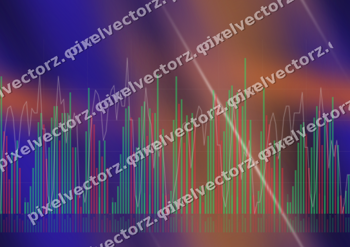 Nahtloser Neon Diagramm Hintergrund in Orange und Blau