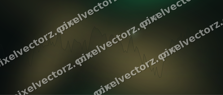 Leuchtender Neon Diagramm Hintergrund in Grün und Bernstein