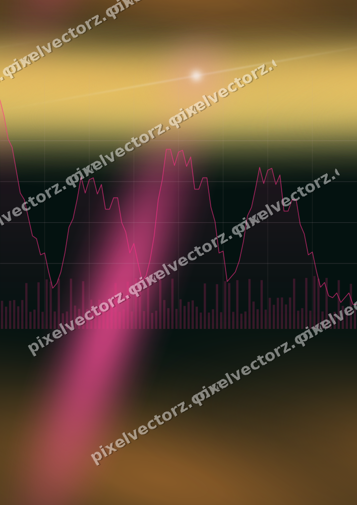 Nahtloser Neon Diagramm Hintergrund in Rosa und Orange