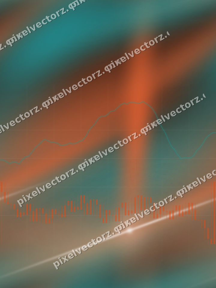 Nahtloser Neon Diagramm Hintergrund in Orange und Petrol