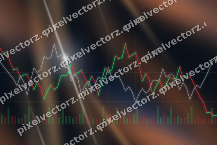 Nahtloser Neon Diagramm Hintergrund in Blau und Orange