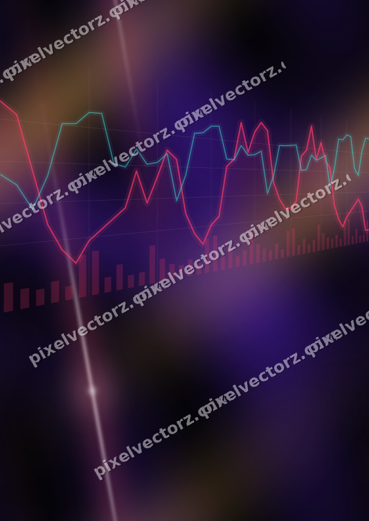 Nahtloser Neon Diagramm Hintergrund in Rosa und Bernstein