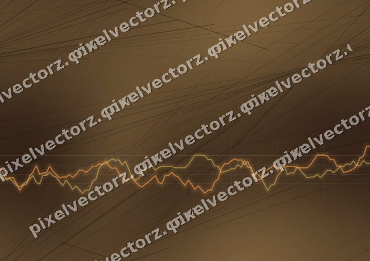 Nahtloser Neon Diagramm Hintergrund in Orange und Bernstein