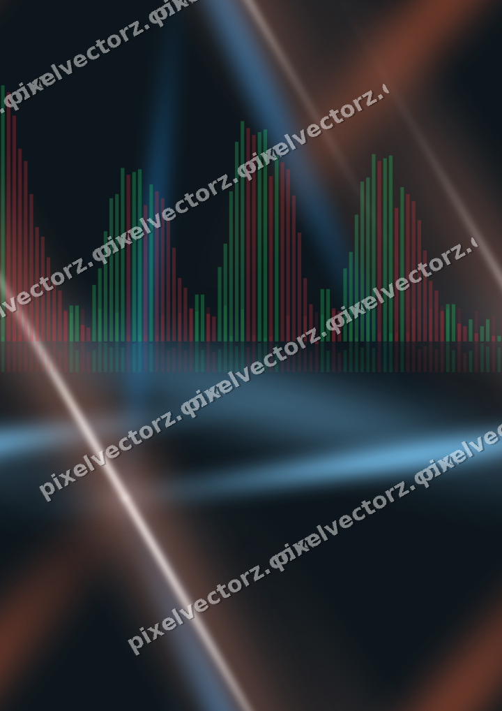 Nahtloser Neon Diagramm Hintergrund in Orange und Türkis