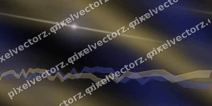 Nahtloser Neon Diagramm Hintergrund in Blau und Bernstein