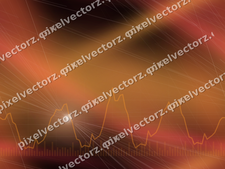 Nahtloser Neon Diagramm Hintergrund in Orange und Bernstein