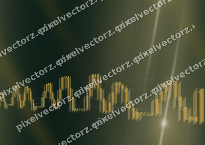Nahtloser Neon Diagramm Hintergrund in Bernstein und Dunkelgrün