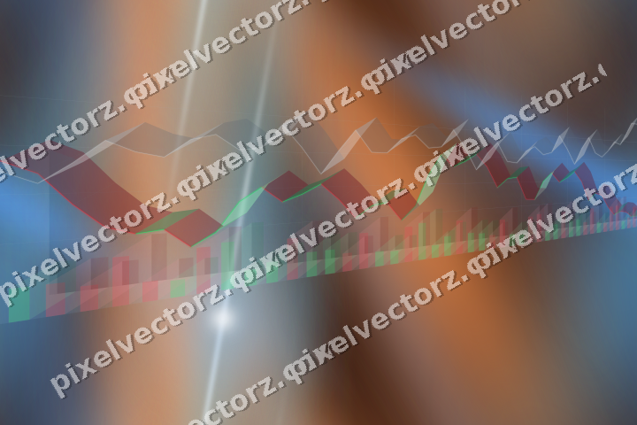 Nahtloser Neon Diagramm Hintergrund in Blau und Rot