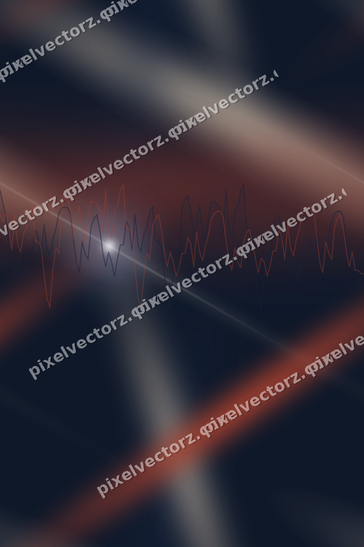 Nahtloser Neon Diagramm Hintergrund in Dunkelblau und Rot