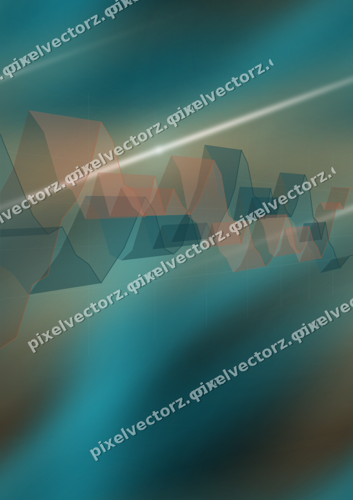 Nahtloser Neon Diagramm Hintergrund in Petrol und Orange