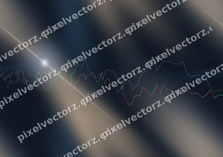 Nahtloser Neon Diagramm Hintergrund in Dunkelblau und Orange