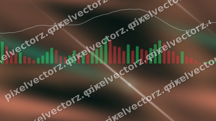 Nahtloser Neon Diagramm Hintergrund in Grün und Orange