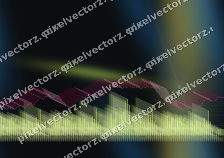 Nahtloser Neon Diagramm Hintergrund in Limette und Bernstein