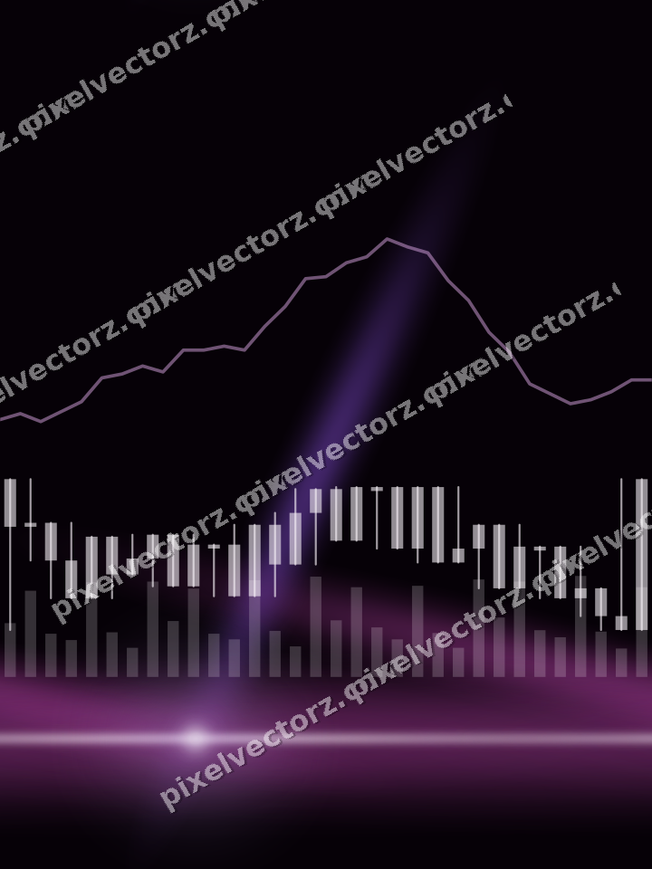 Nahtloser Neon Diagramm Hintergrund in Violett und Blau