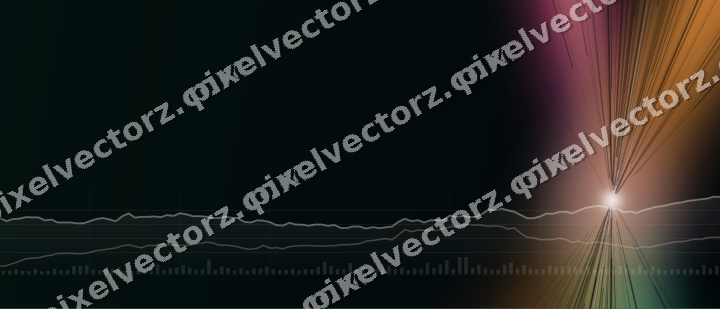 Leuchtender Neon Diagramm Hintergrund in Rosa und Orange